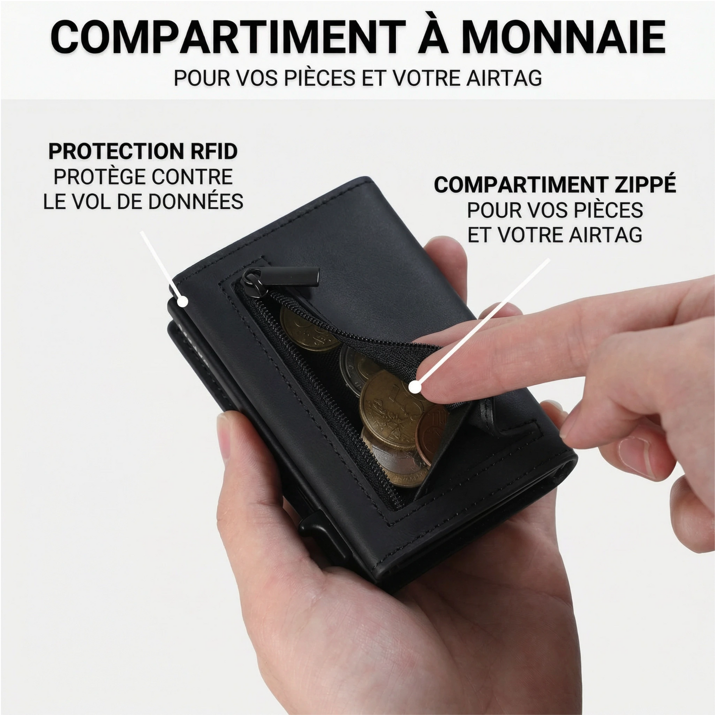 AEGIVOR Wallet - Portefeuille Anti-RFID